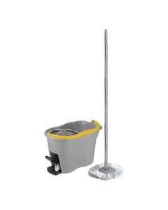 Automatic cleaning bucket, Apex, grey/yellow, 1 piece