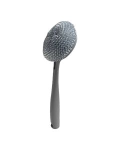 Cleaning wire for dishes with holder, Apex, gray, 34x10x7 cm, 1 piece