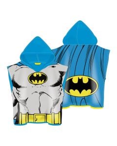 Beach towel for children, with hood, Batman, microfiber, 55x110 cm, 245 gr, mixed, 1 piece