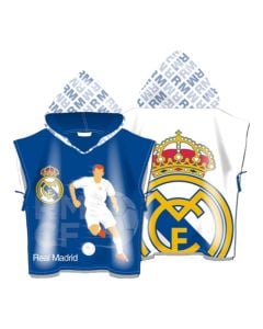 Beach towel for children, with hood, Real Madrid, microfiber, 55x110 cm, 245 gr, mixed, 1 piece