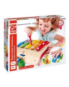 Children's toy, Hape, Pound and tap bench, wooden, 24x13.5x15 cm, mixed, +12 months, 1 piece