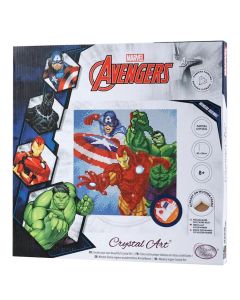 Crystal art kit, Craft Buddy, Superheros, 30x30 cm, +8 years, 1 piece