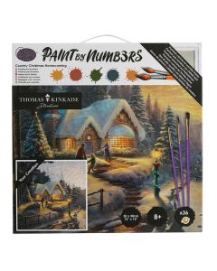 Paint by numbers, Craft Buddy, Everett's cottage, 30x30 cm, +8 years, 1 piece