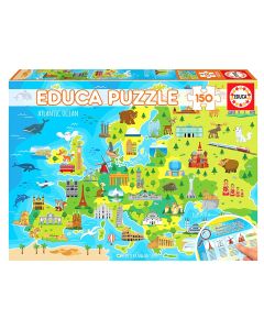 Puzzle for children, Educa, Mapa Europe, 150 pieces, +6 years, 1 piece