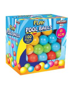 Children's balls, Pilsan, plastic, 6 cm, 100 pieces, 1 pack