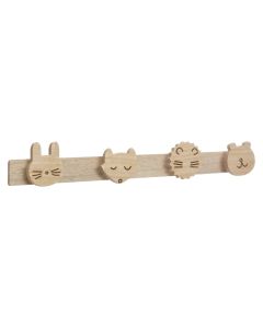 Clothes hanger for children, Animal, wood, 55x4.8x8.5 cm, 1 piece