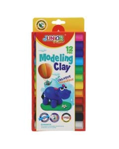 Plasticine, Junior Vita, mixed, 12 colors, 1 pack