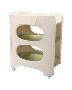 Organizer for children's room, plastic, with wheels, 86x61x103 cm, white, 1 piece