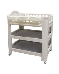 Changing table and organizer for children's room, plastic, 86x61x100 cm, white, 1 piece