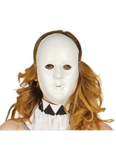 White plastic mask
