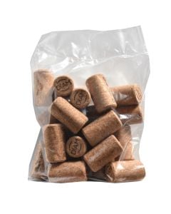 Wooden cork, 2 years old, round, beiege