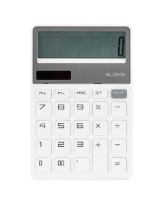 Calculator, Deli, NU, plastic, 12 Digit, white, 1 piece