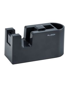 Paper sticker holder, Deli NU, plastic, 13.5x5.3x6.5 cm, black, 1 piece