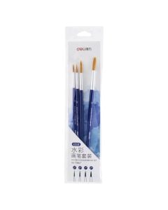Watercolor brush set, Deli, 4 pieces, 1 pack