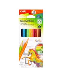 Wood paint, Deli, Enovation, wood, 12 colors, 1 pack