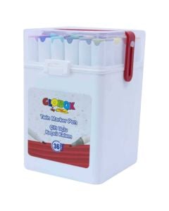 Watercolor, Globox, Twin marker, 36 colors, 1 pack