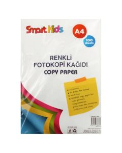 Colored paper, Smart kids, 5 colors, 20 sheets, A4, 1 pack