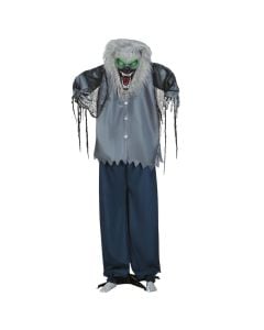 Halloween decorative wolf, with legs, lights, sound and movement, 210 cm, mixed, 1 piece