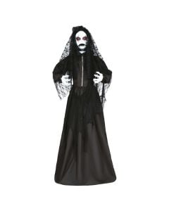 Halloween decoration, cleaning doll, with lights, sound and movement, 170 cm, mixed, 1 piece