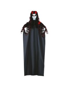 Hanging Halloween decoration, Catrina doll, with lights, 155 cm, mixed, 1 piece