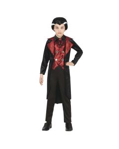 Halloween costume for boys, Vampire, 7-9 years, polyester, 1 piece
