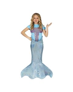 Halloween costume for girls, Mermaid, 5-6 years, polyester, 1 piece