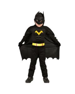 Halloween costume for boys, Batman, 3-4 years, polyester, 1 piece