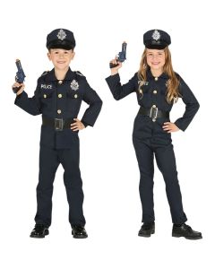 Halloween costume for boys, Policeman, 7-9 years old, polyester, 1 piece