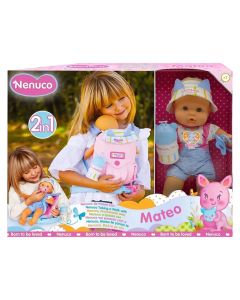 Children's toy, Nenuco, Nenuco talking a walk with Mateo, 2 in 1, +2 years, 1 piece