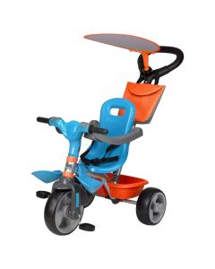 Tricycle for children, Feber, blue/orange, with music, 9 months - 3 years, 1 piece