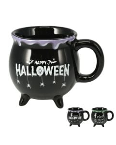 Halloween serving glass, black, 10x13 cm, 1 piece