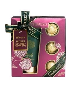 Shower set, IDC Institute, Secret Stories, 200 ml shower gel, 3x50g bath bombs, 1 pack