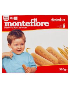 Children's biscuits, Montefiore, 360 gr, 8x8 biscuits, +4 months, 1 pack