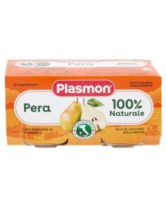 Puree for children, Plasmon, pear, 2x80 gr, 1 package