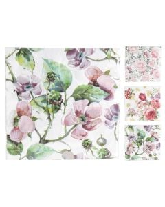 Table napkin, Flower, 33x33 cm, mixed, 1 piece