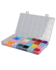 Set of beads, plastic, mixed, 28 models, 1 pack