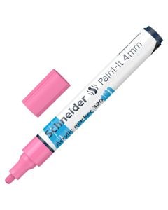 Marker, Schneider, acrylic 'Paint-IT', 320, 4 mm, pastel pink, 1 piece