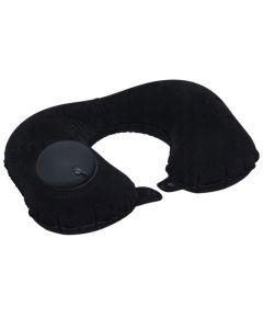 Travel pillow, inflatable, black, 45X26cm, 1 piece