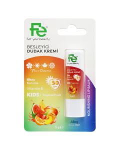 Lip balm, Fe, Kids, four seasons, SPF50, Year E, tropical fruits, 5 gr, 1 piece