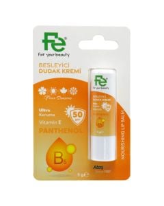 Lip Balm, Fe, Panthenol, SPF50, Vitamin E, B5, 5 gr, 1 piece