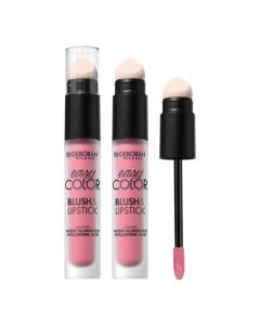 Blush & Lipstick, Deborah, Easy Color, 02 Cold Rose, 4 ml, 1 pc