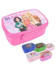 Lunchbox, mixed, plastic, 17.5 cm, 1 piece
