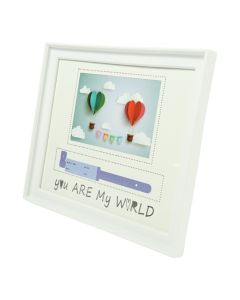 Baby photo frame, You Are My World, plastic, 10x15 cm, white, 1 piece