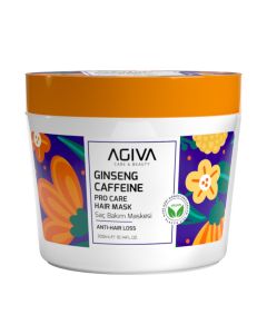 Hair mask, Agiva, Caffeine Ginseng, Pro Care, 300 ml, 1 piece