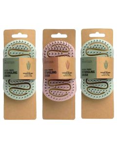 Hair comb, IDC, natural fiber, flexible, 12 cm, mixed, 1 piece
