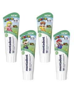 Children's toothpaste, Mentadent, Junior, Super Mario, 6-13 years, 1 piece