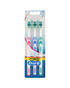 Toothbrush, Oral-B, Medium, 2+1, 1 pack