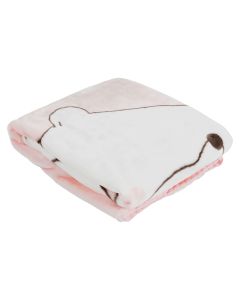 Baby blanket, Cangaroo, Softy Sweet hugs, 80x110 cm, pink, 1 piece