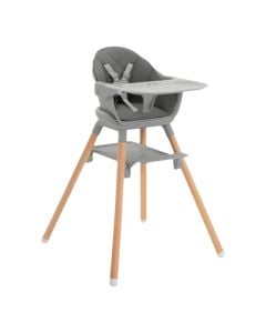 Children's dining chair, Kikka Boo, Woody, +6 months, gray, 1 piece