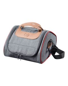 Thermal bag, Maped, polyester, gray/blue, 1 piece
